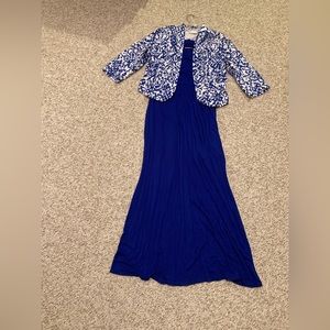 Chicos blue & white jacket